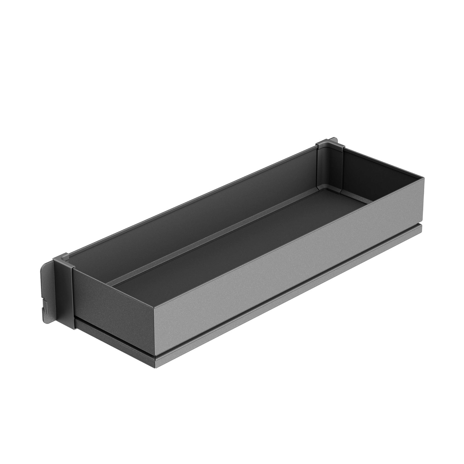 Полка фасадная Тандем Сайд 600 мм Арена ПЬЮР Антрацит Kessebohmer | официальный магазин