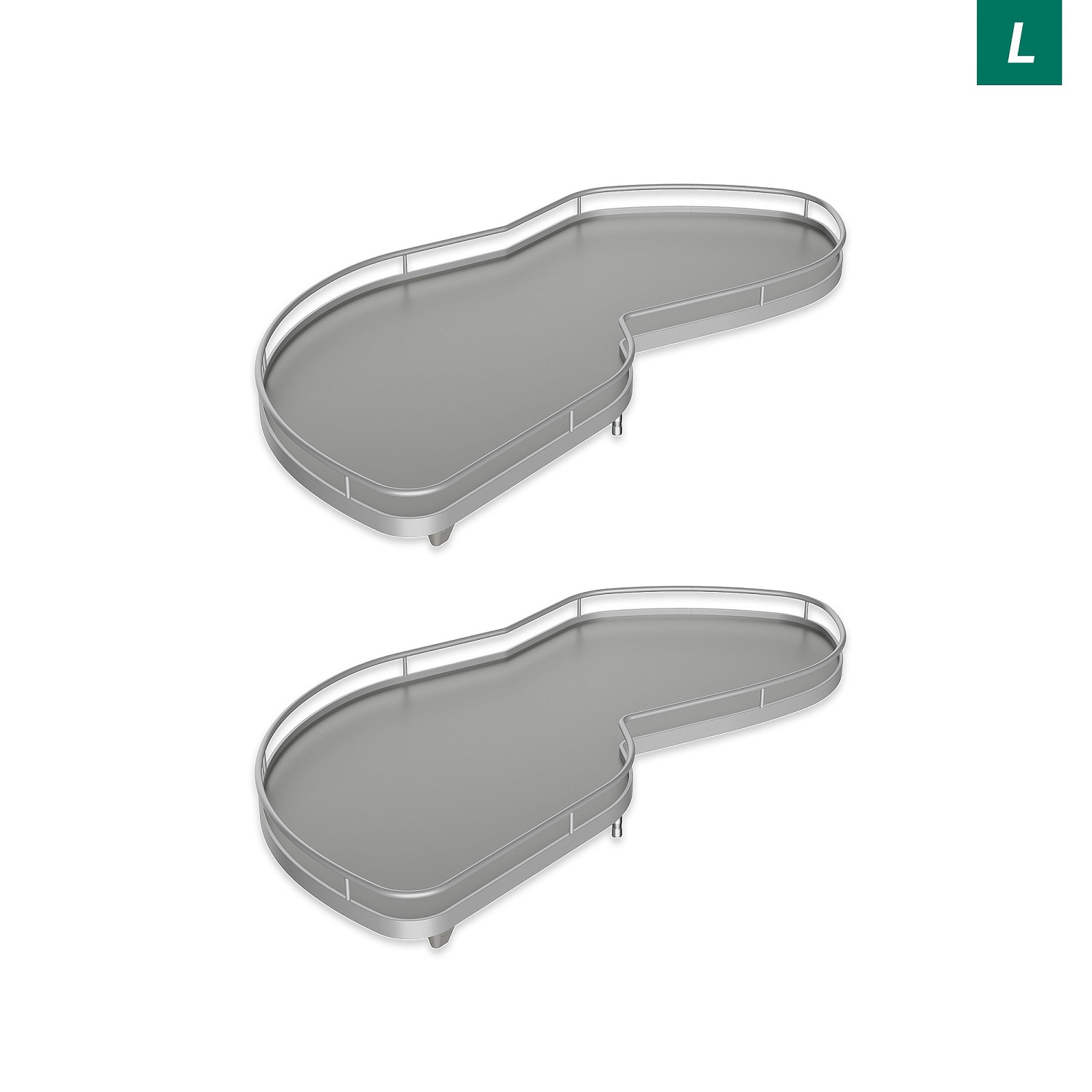 Комплект полок левый Леманс 600 мм Арена КЛАССИК (2 полки + рычаги) ТИТАН Kessebohmer | официальный магазин